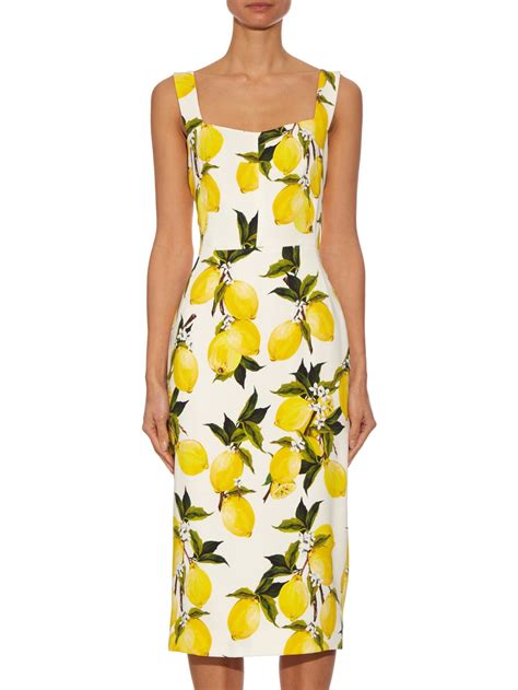 dolce gabbana baby lemon dress|dolce and gabbana lemon print.